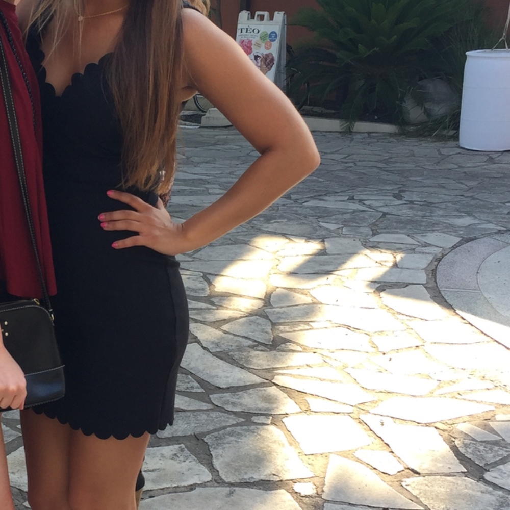 Top shop black body con dress